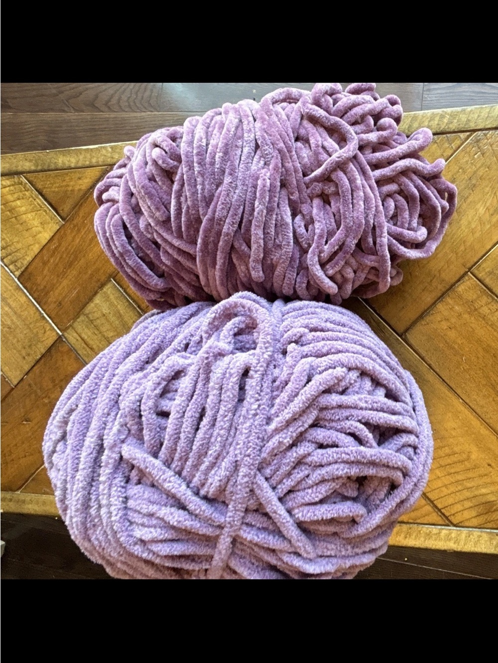 Plush Chenille Yarn Skeins- purple lot